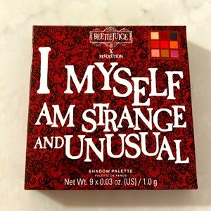 BNIB REVOLUTION BEETLEJUICE STRANGE AND UNUSUAL 9 COLOR EYESHADOW PALETTE!